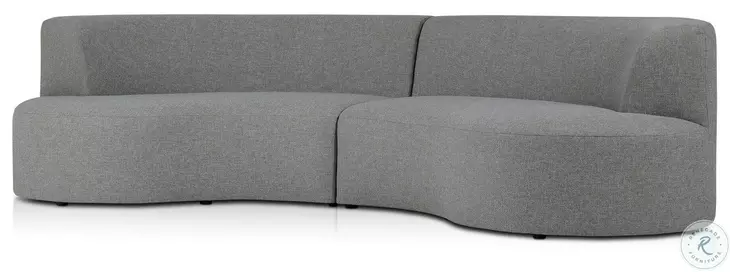 Opal Hayes Smoke Outdoor 2 Piece Sectional