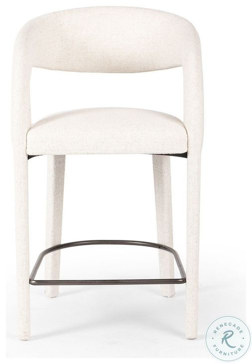 Hawkins Omari Natural Performance Fabric Counter Height Stool