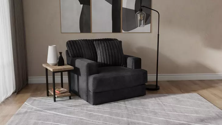 Eagan Black Chair and A Half
