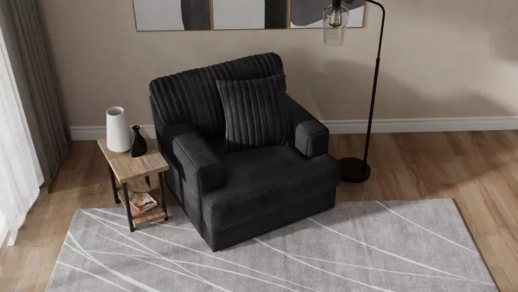 Eagan Black Chair and A Half