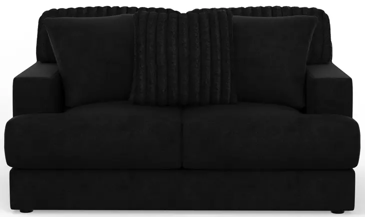 Eagan Black 69" Loveseat