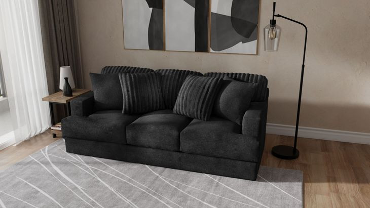 Eagan Black 95" Sofa
