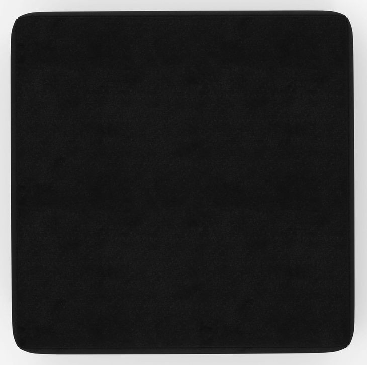 Eagan Black Upholstered Rectangular Cocktail Ottoman