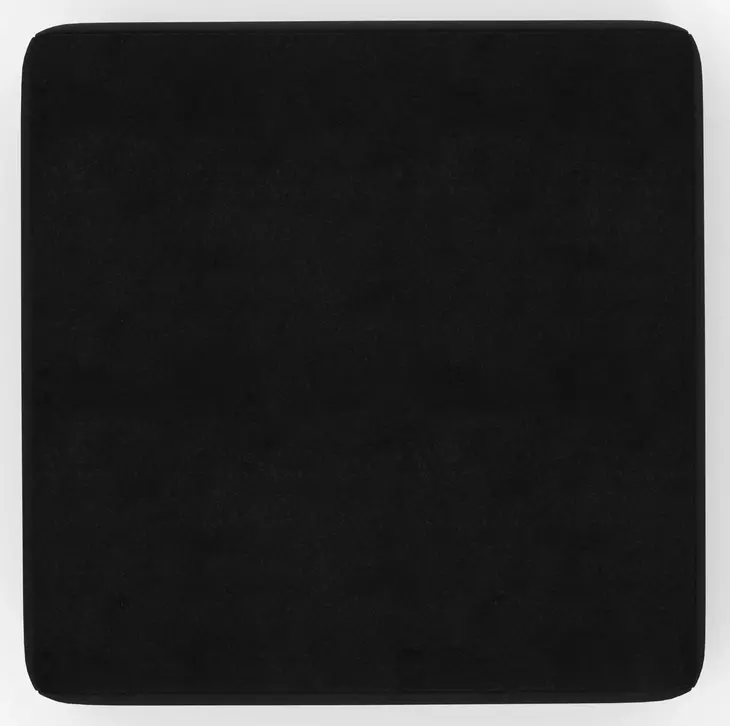 Eagan Black Upholstered Rectangular Cocktail Ottoman