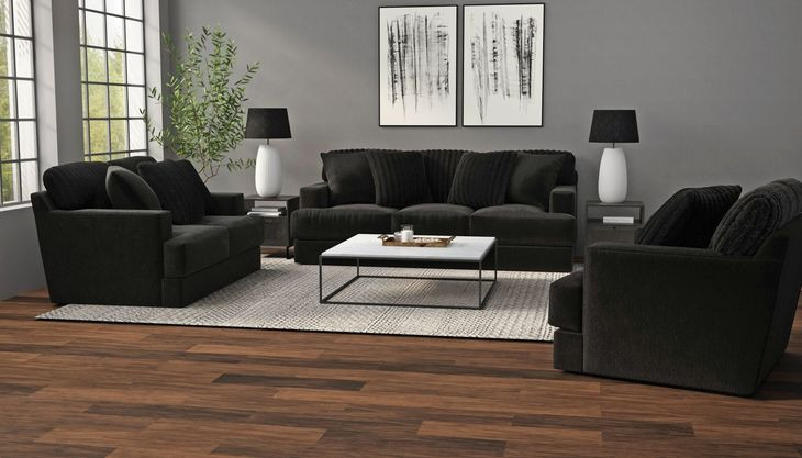 Eagan Black Upholstered Rectangular Cocktail Ottoman