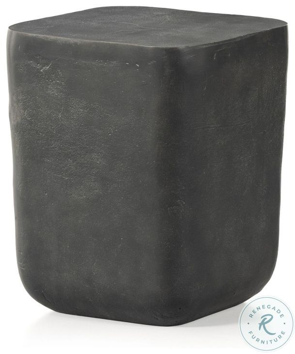 Basil Aged Grey Rectangular Outdoor Occassional Table Set