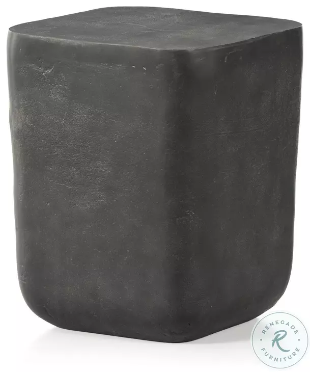 Basil Aged Grey Rectangular Outdoor Occassional Table Set