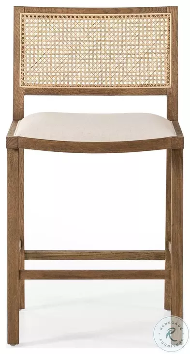 Sage Savile Flax Performance Fabric Counter Height Stool