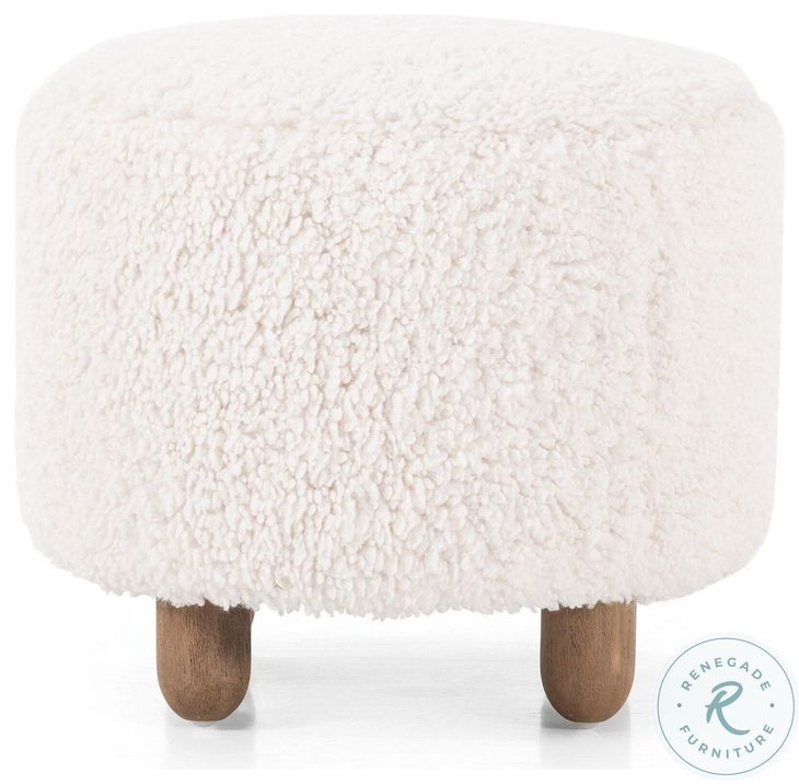 Aniston Andes Natural Round Ottoman