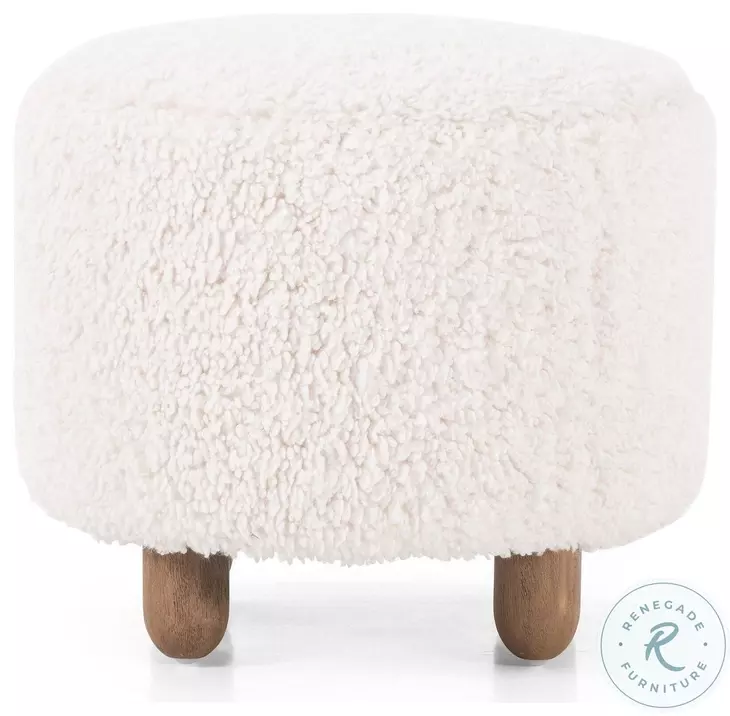Aniston Andes Natural Round Ottoman