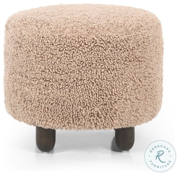 Aniston Andes Toast Round Ottoman