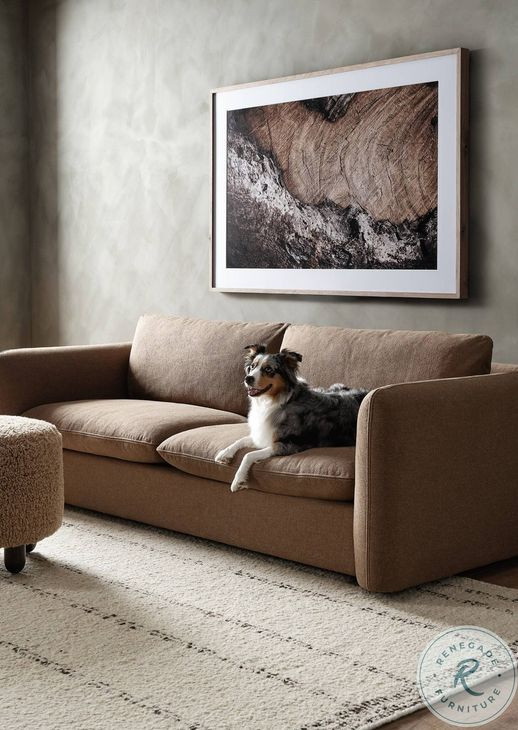 Aniston Andes Toast Round Ottoman