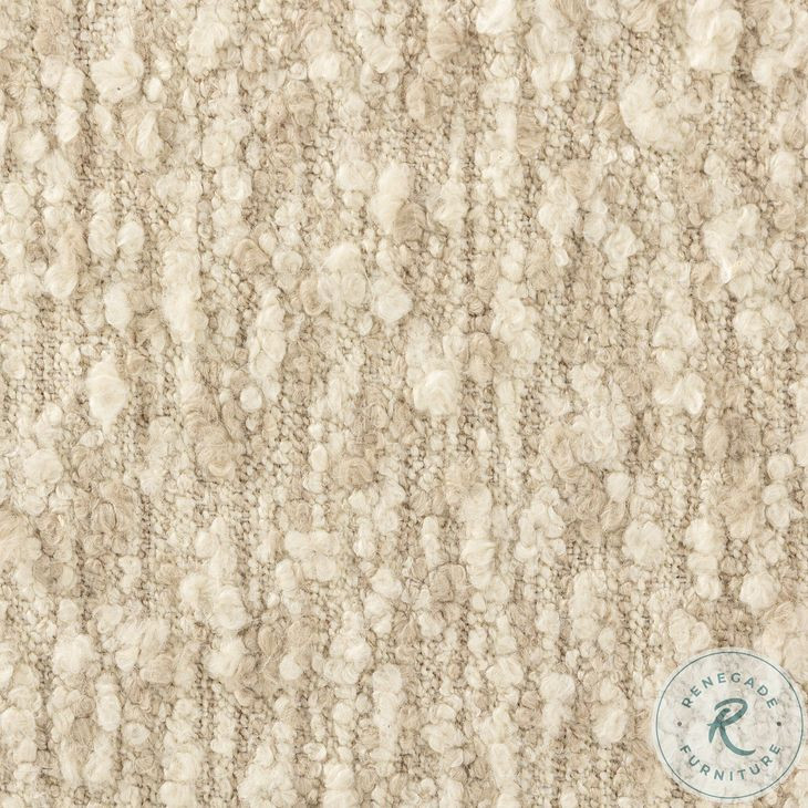 Aniston Solema Cream Round Ottoman