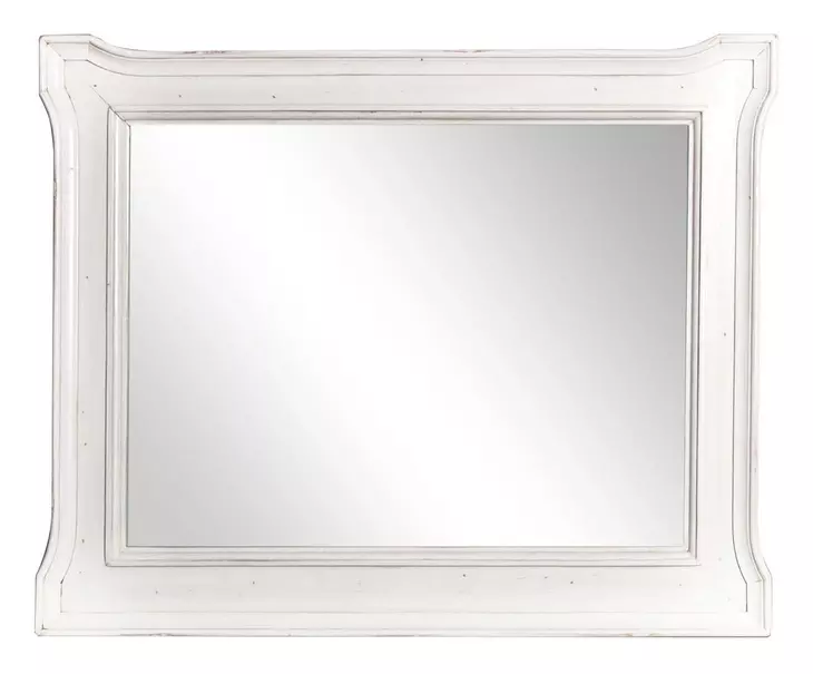 Carriage House Cottage White Rectangular Dresser Mirror