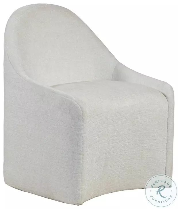 Signature Designs White Carly Performance Fabric Dining Chair