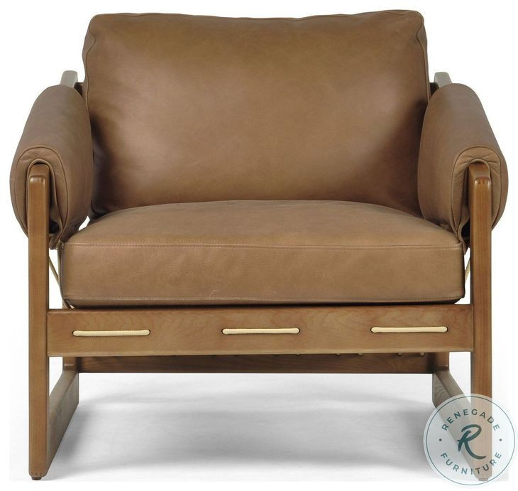 Dustin Palermo Cognac Leather Chair