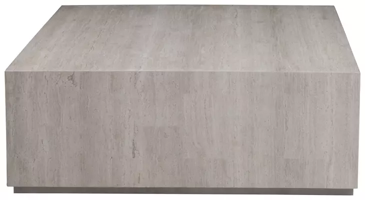 Cassio Creamy White Square Travertine Top Occassional Table Set