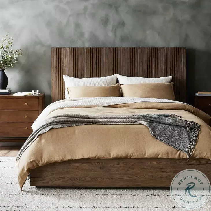 Leo Rustic Grey Panel Bedroom Set