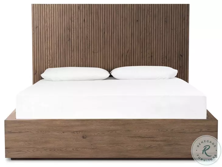 Leo Rustic Grey Panel Bedroom Set