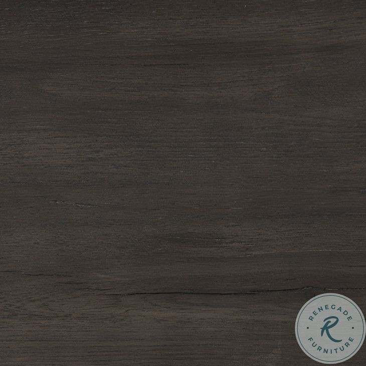 Leo Smoked Black Queen Panel Bed