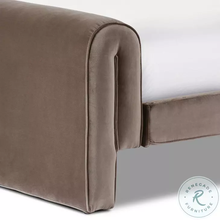 Mitchell Surrey Fossil Queen Upholstered Bed