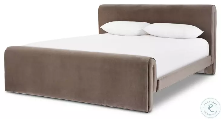 Mitchell Surrey Fossil Queen Upholstered Bed