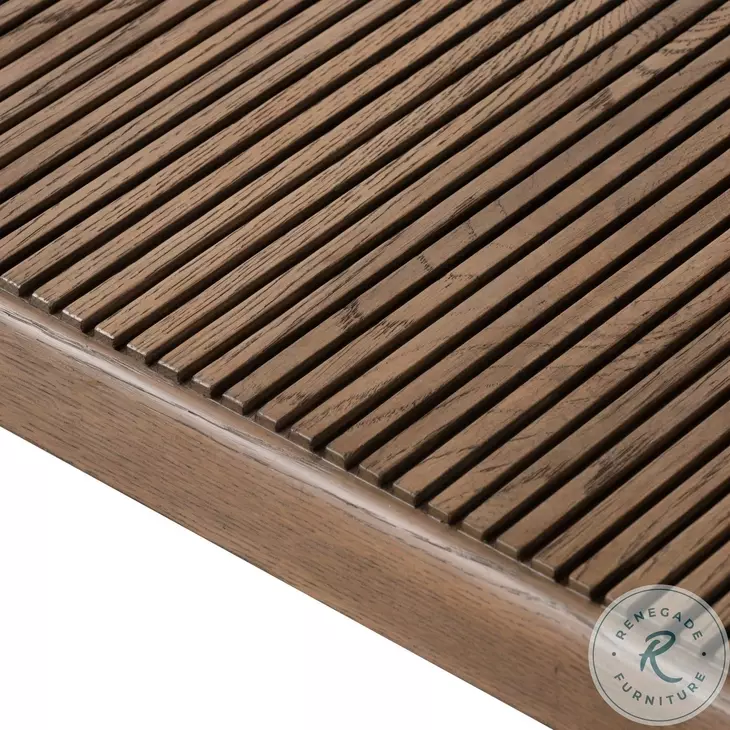 Leo Rustic Grey Rectangular Coffee Table