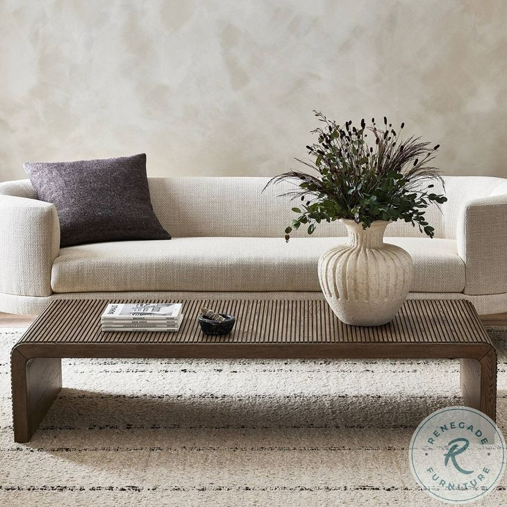 Leo Rustic Grey Rectangular Coffee Table