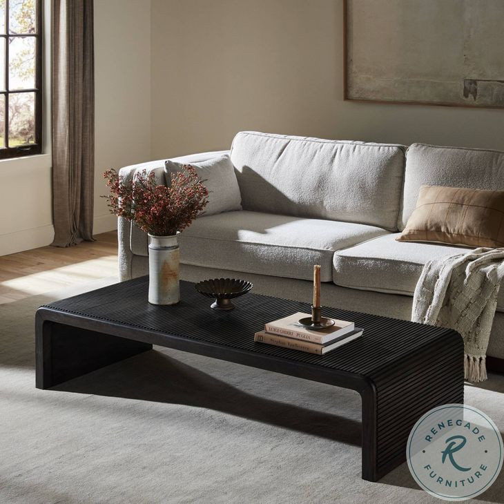 Leo Smoked Black Rectangular Coffee Table