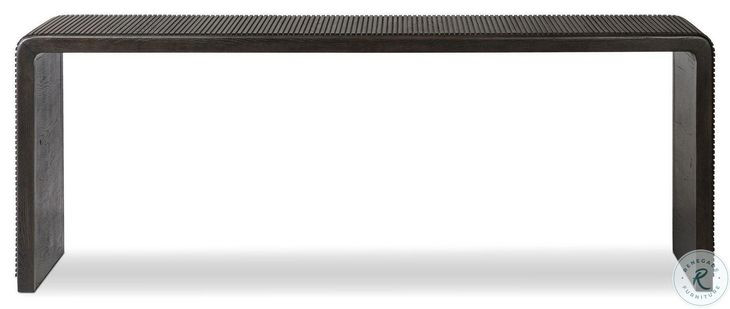 Leo Smoked Black 80" Console Table