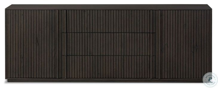 Leo Smoked Black 75" Media Console