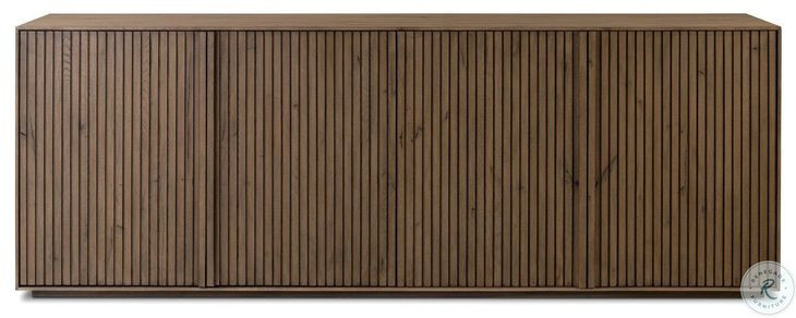 Leo Rustic Grey 4 Door Sideboard