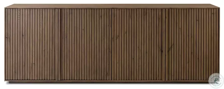 Leo Rustic Grey 4 Door Sideboard
