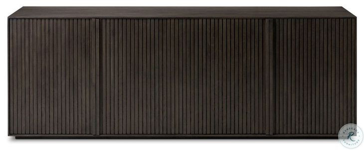 Leo Smoked Black 4 Door Sideboard