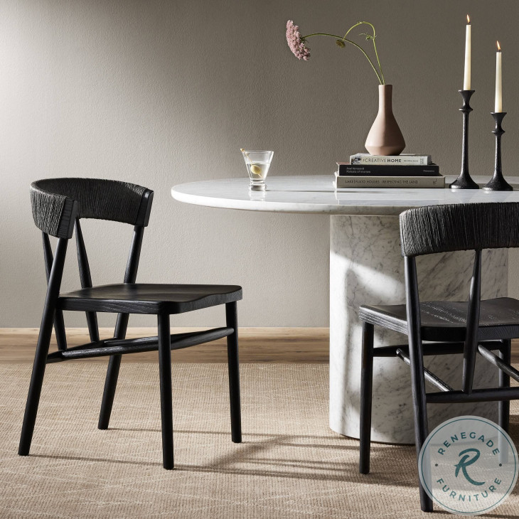 Buxton Black Oak Dining Chair from Four Hands | Coleman Furniture