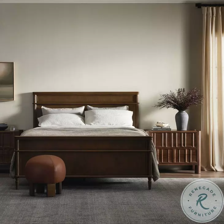 Toulouse Toasted Oak Veneer Bedroom Set