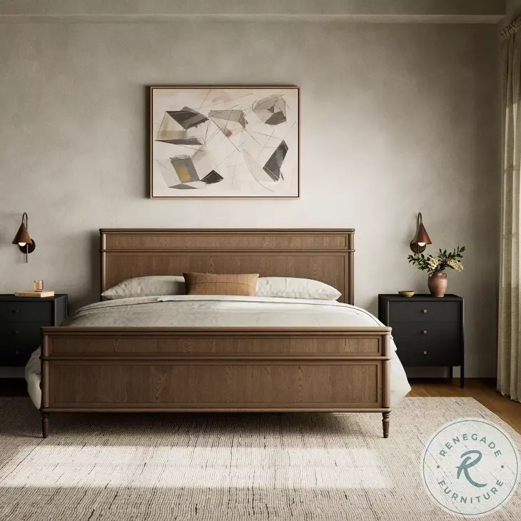 Toulouse Toasted Oak Veneer King Bed