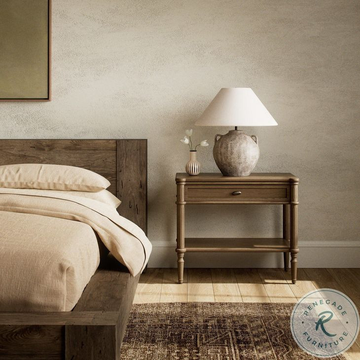 Toulouse Toasted Oak 1 Drawer Nightstand