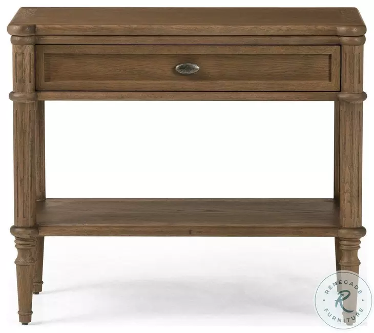 Toulouse Toasted Oak 1 Drawer Nightstand