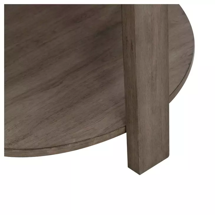 Sutton Bleached Sand Round End Table