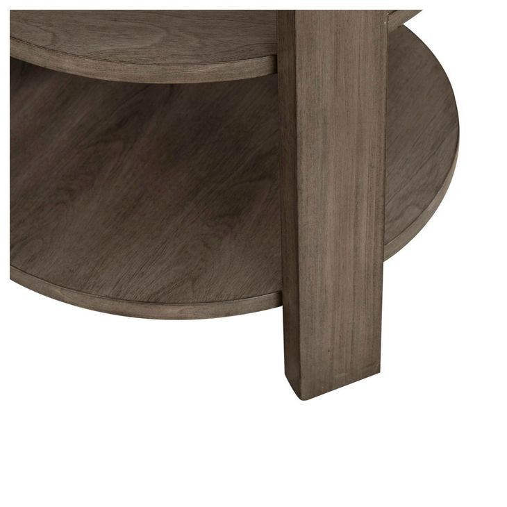 Sutton Bleached Sand Round Chairside Table