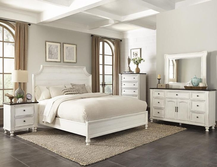 Carriage House Cottage and Dark Brown 5 Drawer Chest