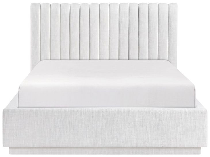 Mulvane Natural Full Upholstered Platform Bed