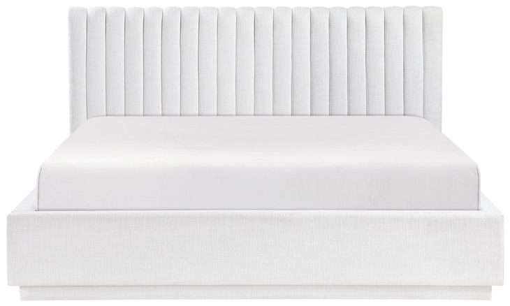 Mulvane Natural Eastern King Upholstered Platform Bed