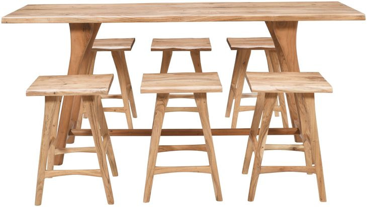 Sedona Brown 7 Piece Counter Height Dining Set