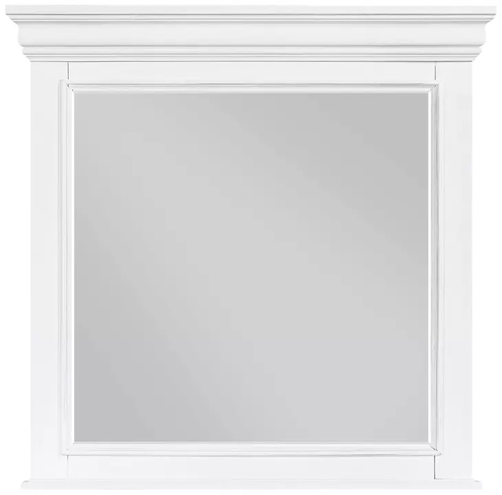 York White Rectangular Dresser Mirror