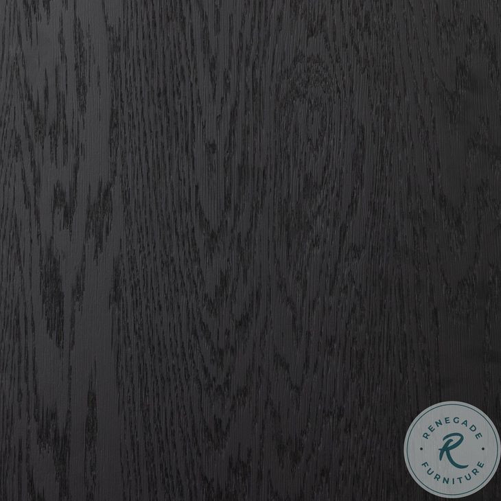 Millie Matte Black 4 Glass Door Double Cabinet