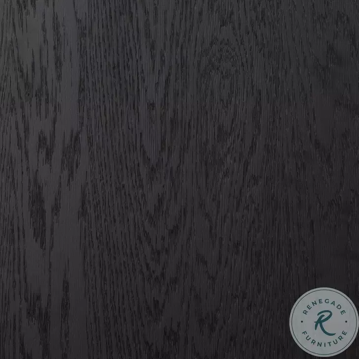 Millie Matte Black 4 Glass Door Double Cabinet