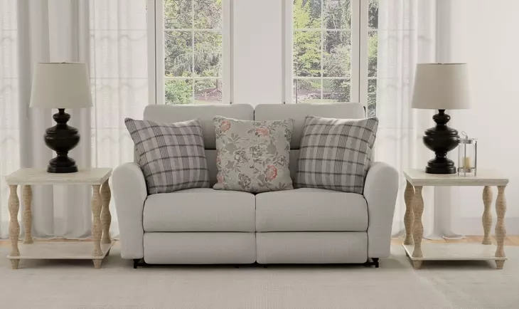 Chappy Pebble Lay Flat Reclining 76" Loveseat