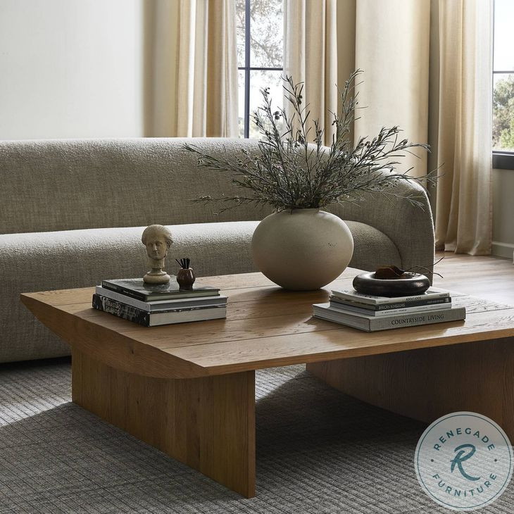 Pickford Dusted Oak Veneer Square Coffee Table